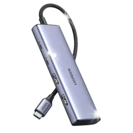 hub-adapter-portow-usb-c-2x-usb-a-2x-usb-c-20cm-szary