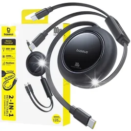 kabel-przewod-zwijany-2w1-usb-c-100w-1-2m-czarny