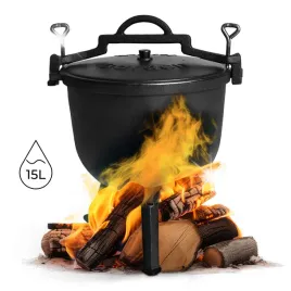 kociolek-zeliwny-stojacy-15l-garnek-mysliwski-ognisko-grill-multigarden