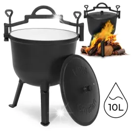 kociolek-zeliwny-emaliowany-10l-stojacy-garnek-mysliwski-ognisko-grill-mult