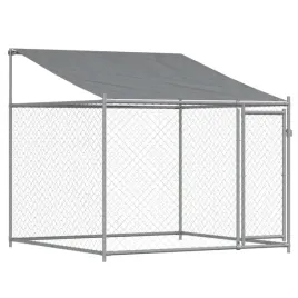 kojec-dla-psa-vidaxl-2x2x2-m-z-dachem-stalowy-ocynkowany
