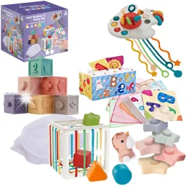 zabawki-sensoryczne-miekkie-klocki-6w1-gryzak-sensoryczna-wieza-karty-dla