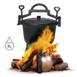 kociolek-zeliwny-stojacy-5l-garnek-mysliwski-ognisko-grill-multigarden