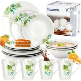 serwis-obiadowy-porcelanowy-dla-4-osob-wzor-rosliny-liscie-16-el