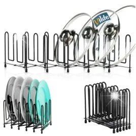 stojak-na-pokrywki-talerze-organizer-rozkladany-regulowany-czarny-metal