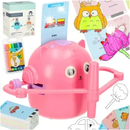 robot-edukacyjny-interaktywny-nauka-rysowania-pisania-zestaw-fiszki-mazaki