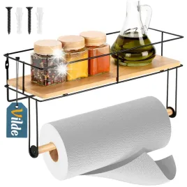 wieszak-na-recznik-papierowy-z-polka-czarny-metalowy-kuchenny-organizer