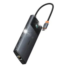 hub-adapter-rozdzielacz-10w1-hdmi-usb-a-usb-c-rj45-sd-tf-szary