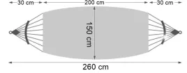 hamak-ogrodowy-eden-sand-w-paski