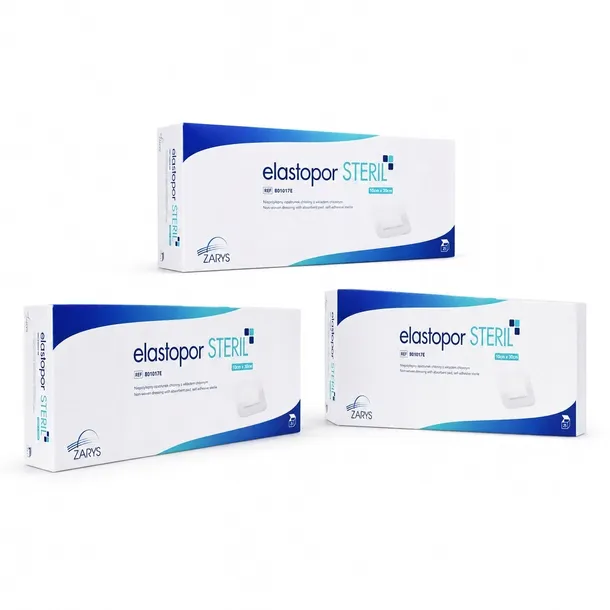 Opatrunek chłonny Elastopor Steril E 10x30 cm 75 szt. 3 op.