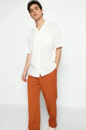 trendyol-biala-koszula-meska-casual-z-krotkim-rekawem-s-5-a