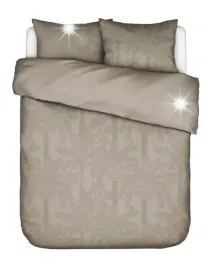 essenza-posciel-palma-bawelniana-taupe-na-koldre-220x200cm-ze-wzorem
