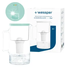 dzbanek-filtrujacy-wessper-d2-borosilicate-wes202-ff-mt-3l-mietowy