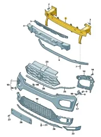 belka-zderzaka-przod-vag-oe-2ga807109c-nowa-oryginalna