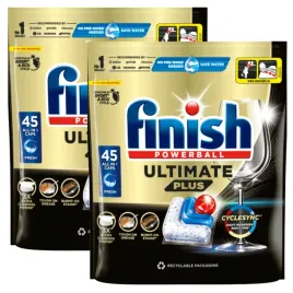 2x-finish-ultimate-plus-kapsulki-do-zmywarki-mocne-allin1-powerball-45-szt
