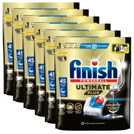 6x-finish-ultimate-plus-kapsulki-do-zmywarki-mocne-allin1-powerball-45-szt