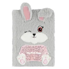 pamietnik-pluszowy-zamykany-a5-80k-rabbit-starpak