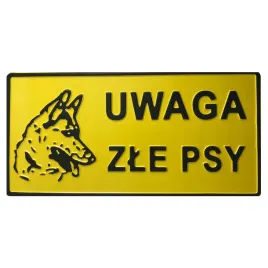 tabliczka-aluminiowa-uwaga-zle-psy-tabliczka-14x20cm-tabliczki-na-brame