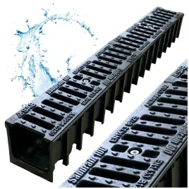 odwodnienie-liniowe-kanal-1m-h100-b125-koryto-plastik-ruszt-zeliwo-125t