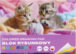 blok-rysunkowy-a4-20k-kolorowy-kotki-starpak