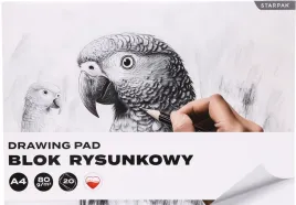 blok-rysunkowy-a4-20k-bialy-papuga-starpak