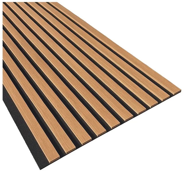 Lamel 3D lamele ścienne panele akustyczne 46x255cm filc Dąb Latte