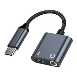 beline-adapter-rozdzielajacy-usb-c-na-usb-c-jack-35mm-60w-czarny-black