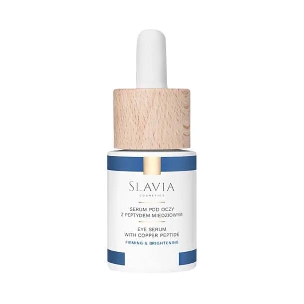 Serum pod oczy z peptydem miedziowym Slavia Cosmetics 15 ml