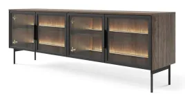 szafka-rtv-czterodrzwiowa-dab-szklo-lumi-181-cm-led