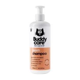 szampon-dla-kotow-brzoskwinia-z-aloesem-i-prowitamina-b5-buddy-care-500-m