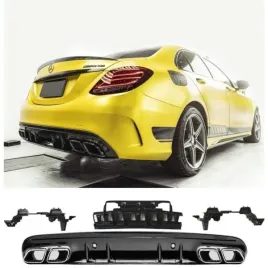 dyfuzor-mercedes-w205-look-c63-amg-black