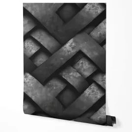 okleina-folia-tapeta-samoprzylepna-imitacja-metalu-czarne-paski-efekt-3d