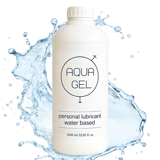 AQUA GEL WODNY LUBRYKANT 1000 ml, INTYMNY ŻEL NAWILŻAJĄCY