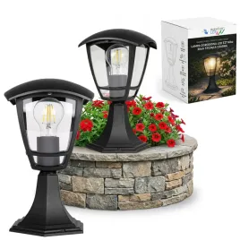 lampa-ogrodowa-stojaca-slupek-e27-30cm-zewnetrzna-led-czarna-latarnia