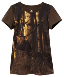 damski-t-shirt-wadera-jelen-sepia-m