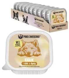 paka-zwierzaka-krolik-i-dzik-z-dynia-tacka-karma-mokra-dla-psa-10x-150g