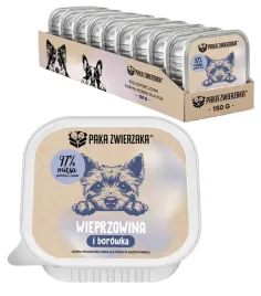 paka-zwierzaka-wieprzowina-z-borowka-tacka-karma-mokra-dla-psa-10x-150-g
