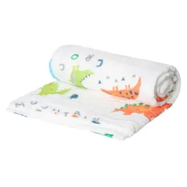 kocyk-muslinowy-110105-cm-dinozaury-akuku