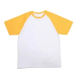 koszulka-biala-z-zoltymi-rekawkami-jsubli-apparel-sublimacja-termotransfer