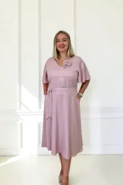 elegancka-sukienka-z-polyskiem-midi-polkolo-brudny-roz-48