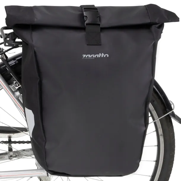 Sakwa rowerowa na bagażnik wodoodporna boczna tylna pojemna duża ZAGATTO