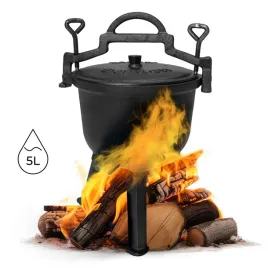 kociolek-zeliwny-stojacy-5l-garnek-mysliwski-ognisko-grill-multigarden