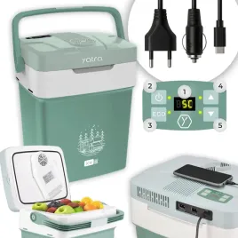 lodowka-turystyczna-samochodowa-z-funkcja-grzania-yatra-usb-29l-zielona
