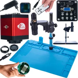 mikroskop-cyfrowy-stabilny-kamera-hdmi-red-silikonowa-mata-zelazna-podstawa