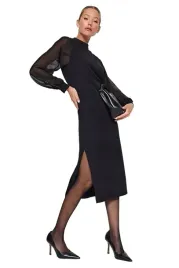 trendyol-czarna-sukienka-midi-z-przeswitujacymi-rekawami-36-5ea-36-5-a