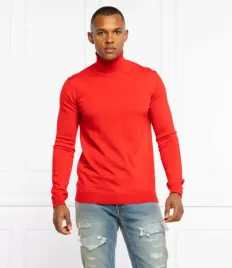 hugoczerwony-sweter-meski-z-golfem-gladki-m-7ba
