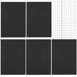zeszyt-b5-kratka-60-kartek-margines-herlitz-rainbow-classic-czarny-5-szt