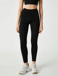 koton-czarne-legginsy-wysoki-stan-gladkie-sportowe-damskie-s-7ba