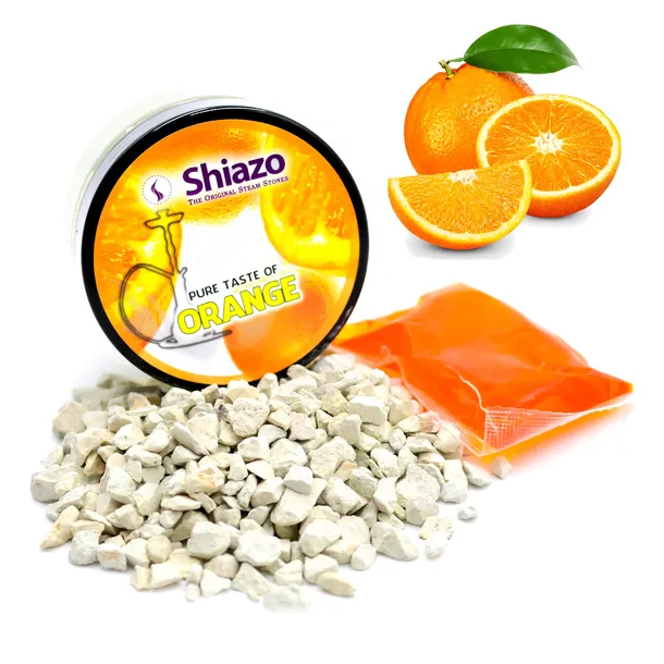 Shiazo Pomarańcza Orange Kamyczki do Palenia do Fajki Wodnej Shishy 100g