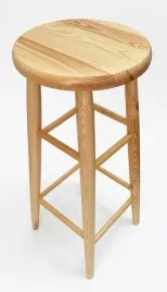 solidny-taboret-sosnowy-80cm-okragly-lakierowany-olchowy-polski-producent